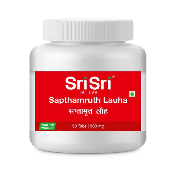 SRI SRI TATTVA SAPTHAMRUTH LAUHA - PACK OF 5 (30 TABLETS EACH)