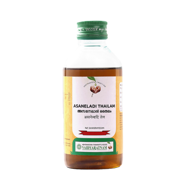VAIDYARATNAM ASANELADI THAILAM - PACK OF 3 (200 ML EACH)