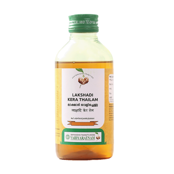 VAIDYARATNAM LAKSHADI KERA THAILAM - PACK OF 3 (200ML EACH)