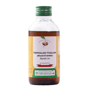 VAIDYARATNAM THRIPHALADI OIL - PACK OF 3 (200ML EACH)