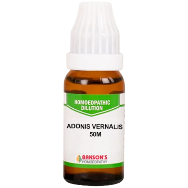 BAKSON'S HOMEOPATHY ADONIS VERNALIS DILUTION 50M - PACK OF 2 (10 ML EACH)