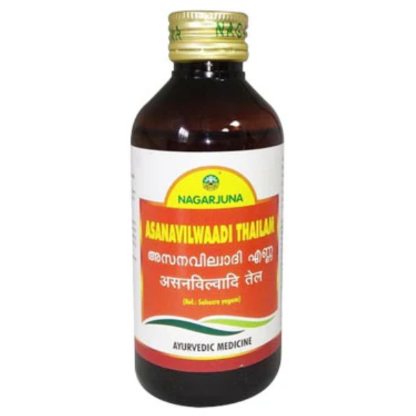 NAGARJUNA ASANAVILWAADI THAILAM - Pack of 4 (200Ml Each)