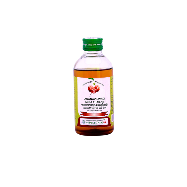 VAIDYARATNAM ASANAVILWADI KERA THAILAM - PACK OF 3 (200ML EACH)