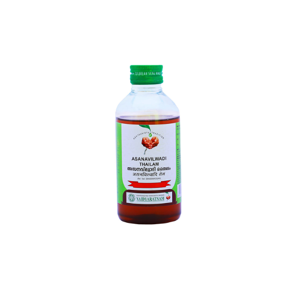 VAIDYARATNAM ASANAVILWADI THAILAM - pack of 3 (200 ML each)