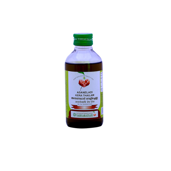 VAIDYARATNAM ASANELADI KERA THAILAM - PACK OF 3 (200ML EACH)