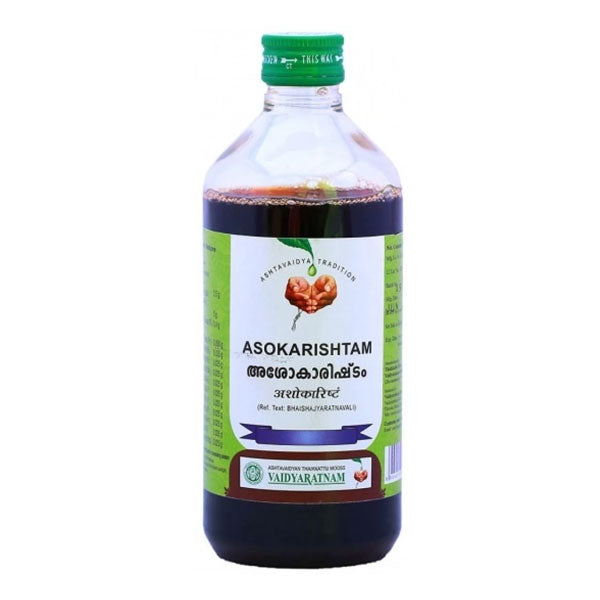VAIDYARATNAM ASOKARISHTAM SYRUP - PACK OF 5 (450 ML EACH)
