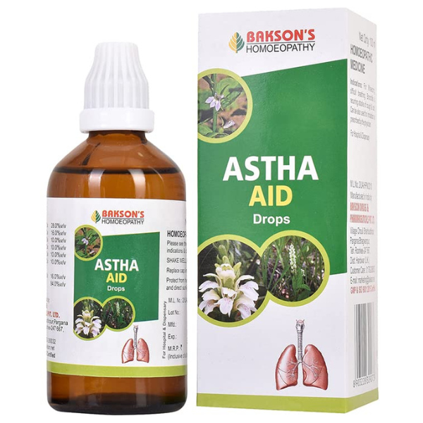 BAKSON'S HOMEOPATHY ASTHA AID DROPS (100 ML)