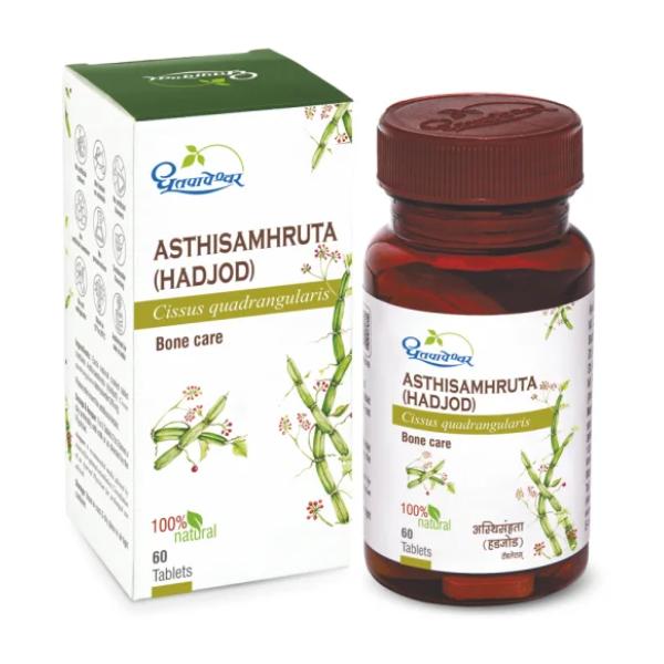 DHOOTAPAPESHWAR ASTHISAMHRUTA (HADJOD) TABLETS - PACK OF 5 (60 TABS EACH)