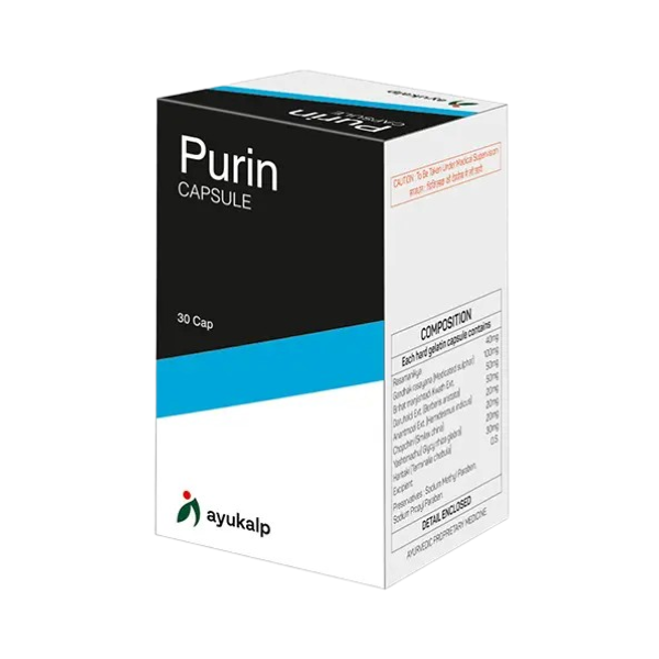 AYUKALP PURIN CAPSULES (30 CAPSULES) - Pack of 3