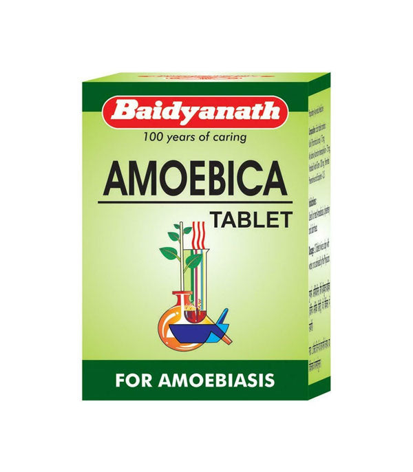 Baidyanath Amoebica Tablets - Pack of 4 (25 Tabs each)