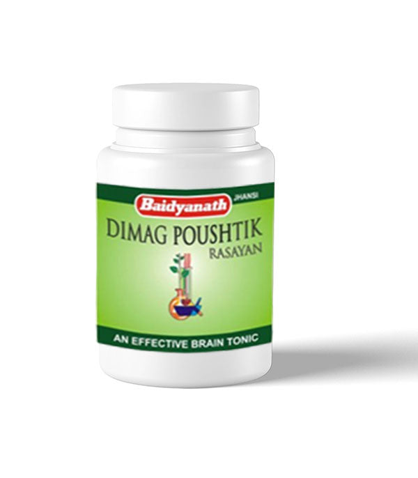 Baidyanath Dimag Poushtik Rasayan Tablets - Pack of 2 (50 Tabs each)