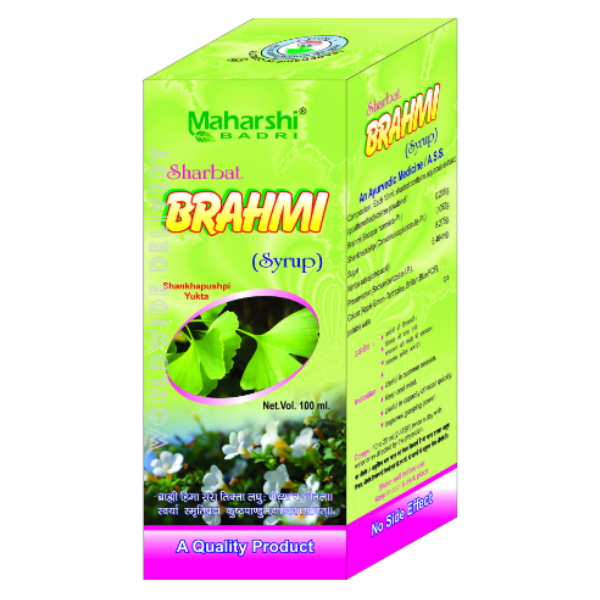 MAHARSHI BADRI BRAHMI SYRUP- Pack of 2(100 ML Each)