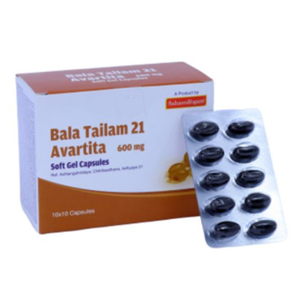 SAHASRAYOGAM BALA TAILAM 21 AVARTITA  (100 CAPSULES)