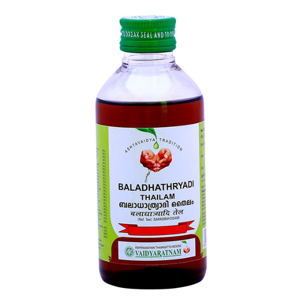 VAIDYARATNAM BALADHATHRYADI THAILAM - PACK OF 2 (200 ML EACH)