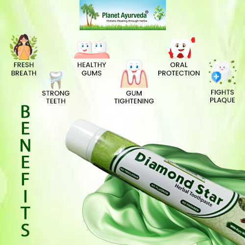 DIAMOND STAR HERBAL TOOTHPASTE (100GM EACH)