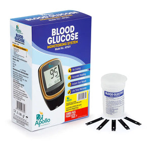 BLOOD GLUCOSE MONITORING SYSTEM APG01 WITH 25 TEST STRIPS