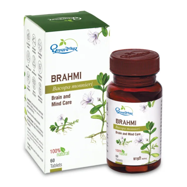 DHOOTAPAPESHWAR BRAHMI TABLETS - PACK OF 4 (60 TABS EACH)
