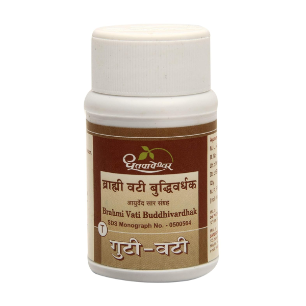 DHOOTAPAPESHWAR BRAHMI VATI BUDDHIVARDHAK - PACK OF 2 (60 TABLETS EACH)
