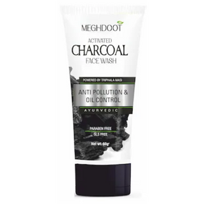 MEGHDOOT CHARCOAL FACE WASH - PACK OF 4 (60 GM EACH)