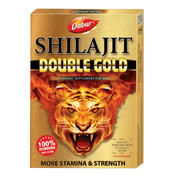 DABUR SHILAJIT DOUBLE GOLD CAPSULES - Pack of 2
