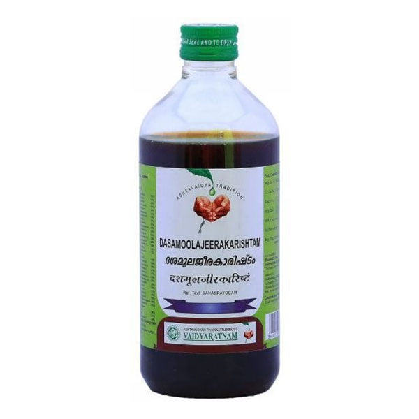 VAIDYARATNAM DASAMOOLAJEERAKARISHTAM - Pack of 4 (450 ML Each)