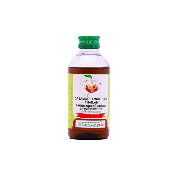 VAIDYARATNAM DASAMOOLAMRUTHADI THAILAM - PACK OF 3 (200 ML EACH)