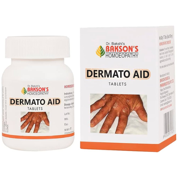 BAKSON'S HOMEOPATHY DERMATO AID TABLETS - PACK OF 2 (75 TABLETS EACH)