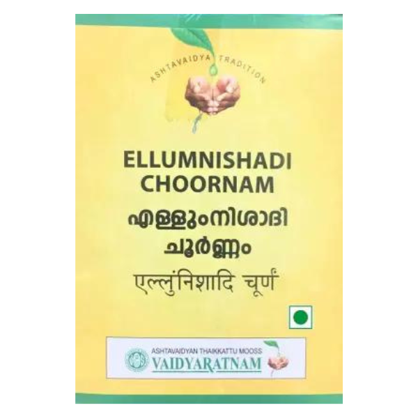 VAIDYARATNAM ELLUMNISHADI CHOORNAM - PACK OF 7 (100 GM EACH)