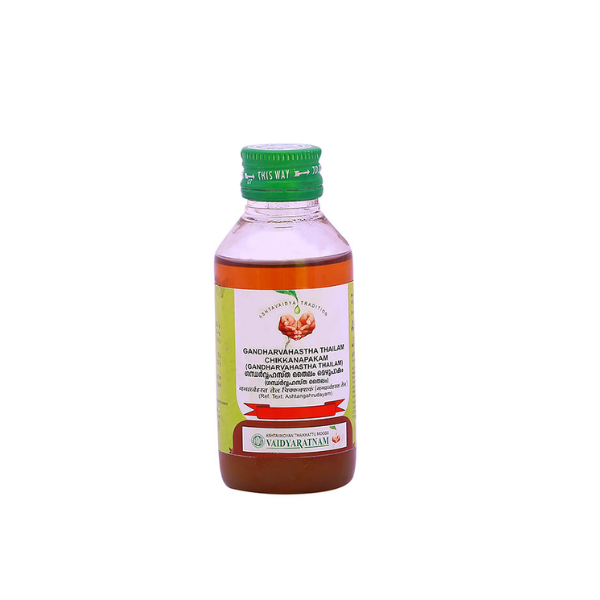 VAIDYARATNAM GANDHARVAHASTHA THAILAM CHIKKANAPAKAM - PACK OF 5 (100 ML EACH)
