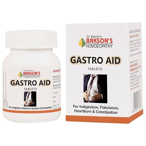 BAKSON'S HOMEOPATHY GASTRO AID TABLETS