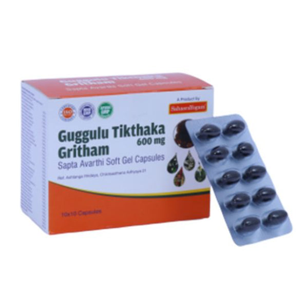 SAHASRAYOGAM GUGGULU TIKTHAKA GHRITHAM (100 CAPSULES)