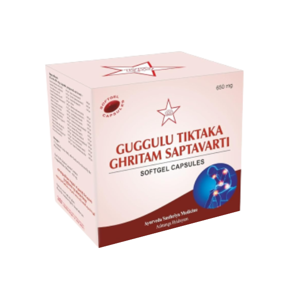SKM GUGGULU TIKTAKA GHRITAM SAPTAVARTI (100 CAPSULES)