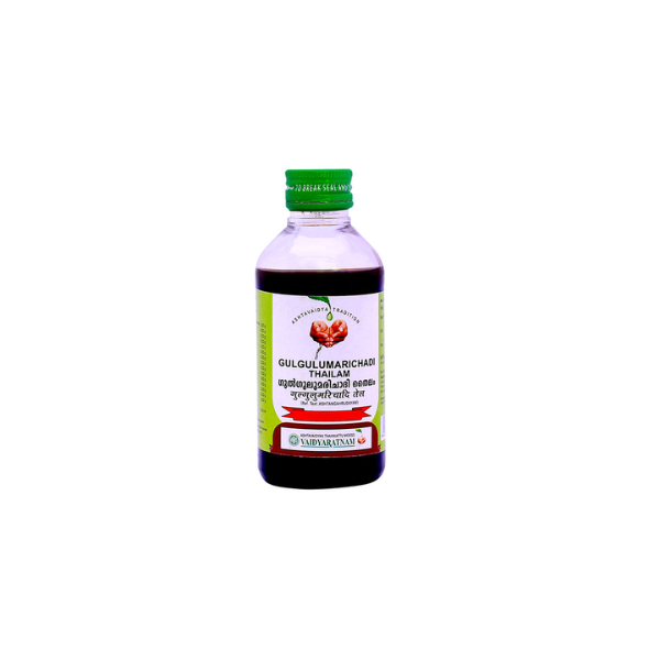 VAIDYARATNAM GULGULUMARICHADI THAILAM - PACK OF 3 (200 ML EACH)
