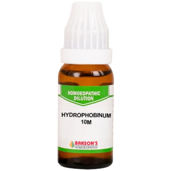 BAKSON'S HOMEOPATHY HYDROPHOBINUM DILUTION 10M - PACK OF 2 (10 ML EACH)