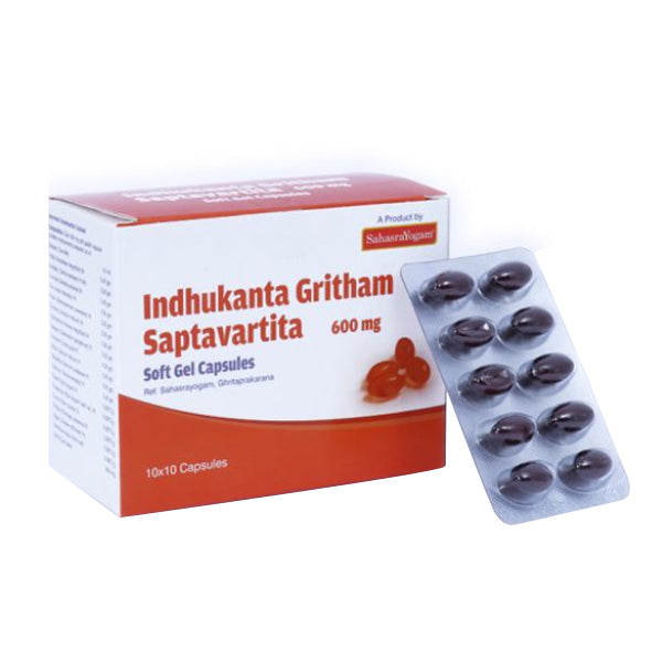 SAHASRAYOGAM INDHUKANTA GRITHAM SAPTAVARTITA (100 CAPSULES)