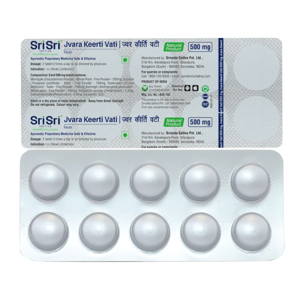 SRI SRI TATTVA JVARA KEERTI VATI (100 TABLETS)