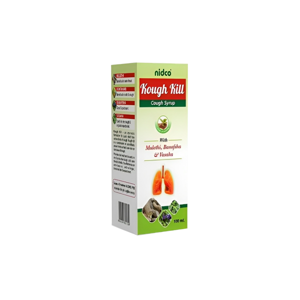 NIDCO KOUGH KILL COUGH SYRUP - Pack of 4 (200ML each)