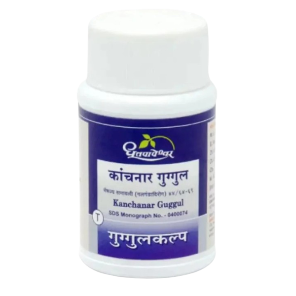 Dhootapapeshwar Kanchanar Guggul - Pack of 2 (60 Tablets Each)
