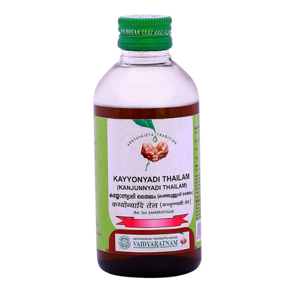 VAIDYARATNAM KAYYONYADI THAILAM - PACK OF 3 (200ML EACH)