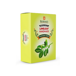 KRISHNA'S LIME LEAF HANDMADE SOAP - PACK OF 8 (100 GM EACH)
