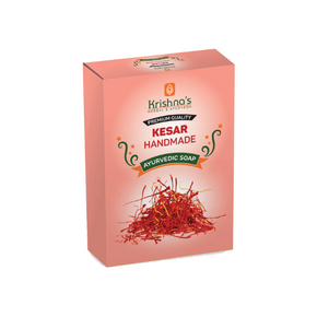 KRISHNA'S KESAR HANDMADE SOAP - PACK OF 6 (100 GM EACH)