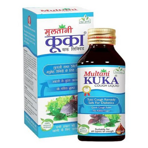 Multani Kuka Cough Liquid Syrup - Pack of 5 (100 ml Each)
