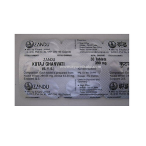 Zandu Kutaj Ghan Vati (40 Tablets)