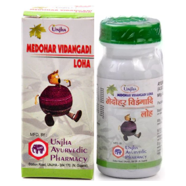 UNJHA MEDOHAR VIDANGADI LOHA - Pack of 3(40 TABS Each)