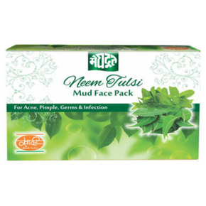 MEGHDOOT HERBAL NEEM TULSI MUD FACE PACK - PACK OF 16 (25 GM EACH)