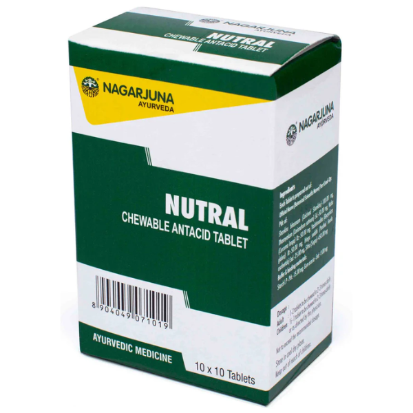 NAGARJUNA NUTRAL CHEWABLE TABLET - PACK OF 2 (100 TABLETS EACH)