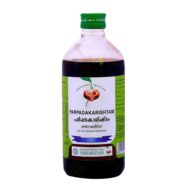 VAIDYARATNAM PARPADAKARISHTAM - PACK OF 5 (450 ML EACH)