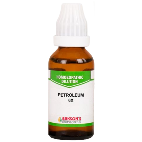 BAKSON'S HOMEOPATHY PETROLEUM DILUTION 6X - PACK OF 4 (30 ML EACH)