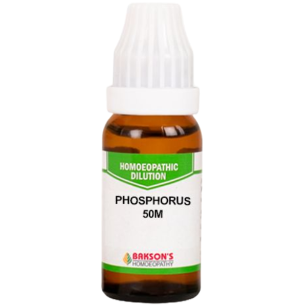 BAKSON'S HOMEOPATHY PHOSPHORUS DILUTION 50M - PACK OF 2 (10 ML EACH)