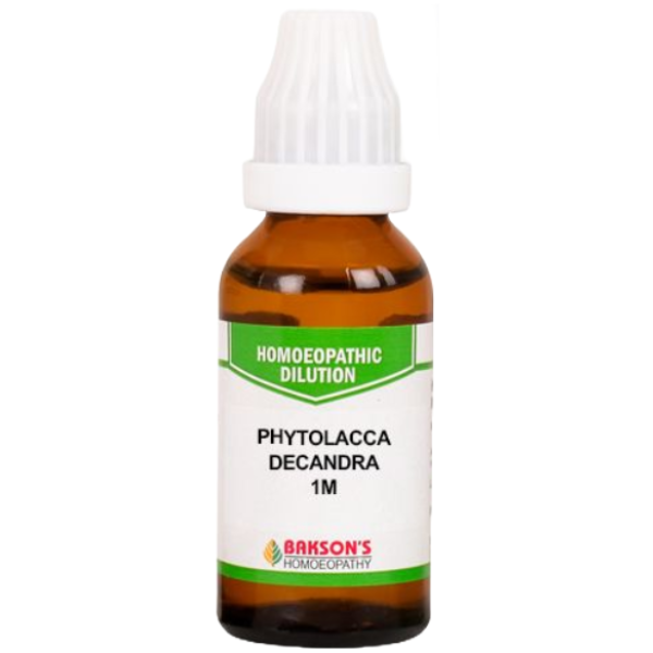 BAKSON'S HOMEOPATHY PHYTOLACCA DECANDRA DILUTION 1M - PACK OF 3 (30 ML EACH)
